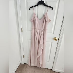 David's Bridal Blush Pink Dress